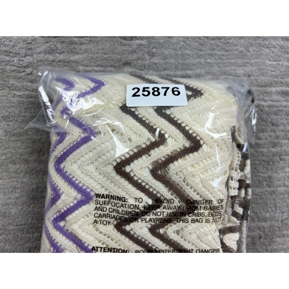 Fresh‎ of LA Dress Womens 3X Purple Chevron Crochet Knit 3/4 Sleeve Shift KD4647 - Picture 14 of 14